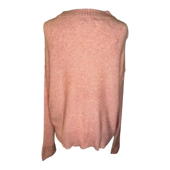 NEW American Eagle Women’s Small Pink Crewneck Oversized Comfy Sweater NWT - Picture 3 of 9
